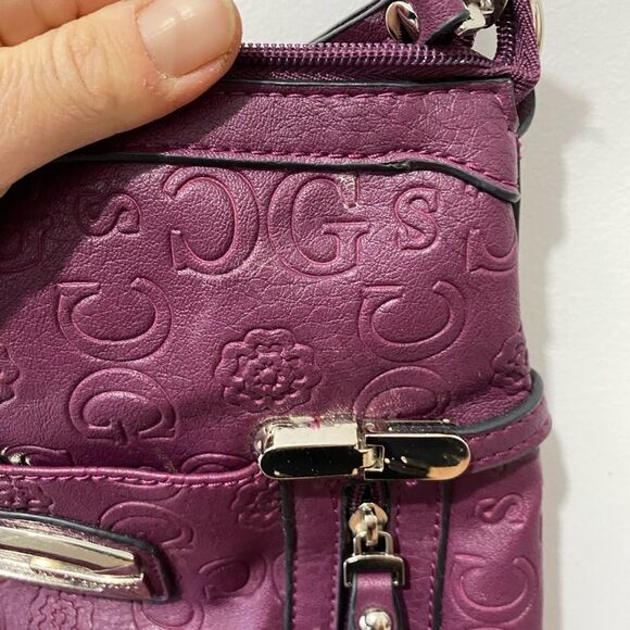 Purple leather gussaci bag - Picture 4 of 10